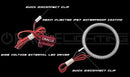Surface mount fog light halo diagram with parts labeled