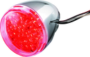 Bikers Choice Chrome LED Rear Billet Turn Signal Red Dual Circuit Clear Lens Universal Custom