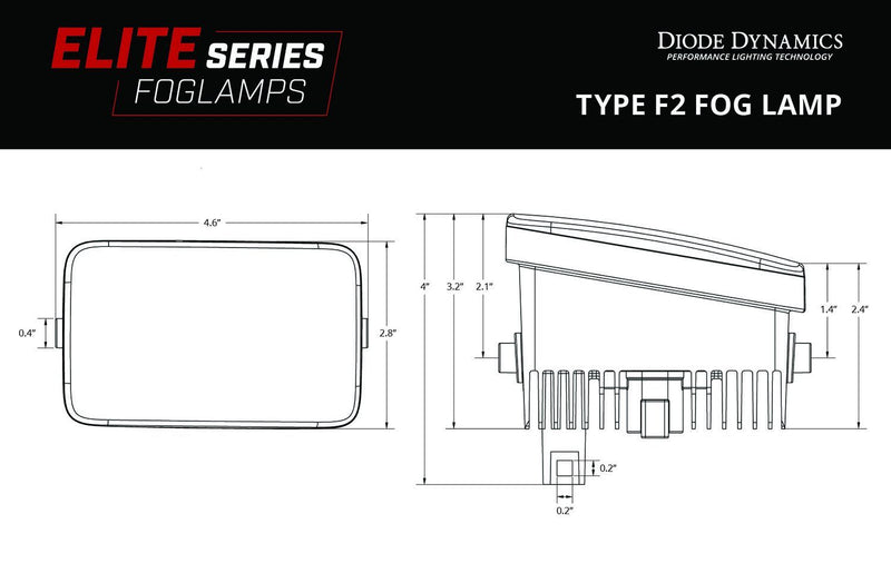 Diode Dynamics Elite Series Add-On Fog Lamp Kit for 2022-2024 Ford Maverick