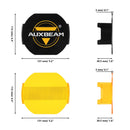 X-PRO Series | 5 Inch 174W LED Side Shooter Pod Lights with White DRL&Amber Turn Signal Light