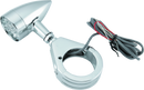 Bikers Choice Chrome Mini LED Turn Signals W/ 41 MM Clamp Universal Custom Pr