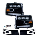 Form Lighting 2007-2013 Chevrolet Silverado LED Projector Headlights (pair)