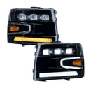 Form Lighting 2007-2013 Chevrolet Silverado LED Projector Headlights (pair)