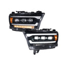 Form Lighting 2019-2024 Ram 1500 Sequential LED Projector Headlights (pair)