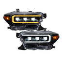 Form Lighting 2016-2023 Toyota Tacoma LED Projector Headlights with Selectable DRL (pair)