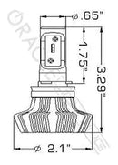 ORACLE Lighting 2010-2020 Toyota 4Runner H11 4,000+ Lumen LED Fog Light bulb kit