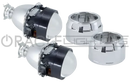 2.5" Bi-Xenon 70mm H1 6.1 Retrofit Projectors (Pair) w/Bezels