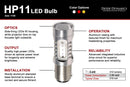 Diode Dynamics 1156 HP11 Turn Signal LED Bulbs - Amber (Single)
