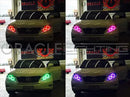 Grid view of Lexus RX showing different color LED halos.