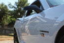 Close-up of Concept Side Mirror installed on a Chevrolet Camaro.