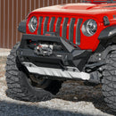 RIVAL Front Aluminum Stubby Bumper 2018-2025 Jeep Wrangler JL including 392 2007-2018 Jeep Wrangler JK 2020-2025 Jeep Gladiator except Mojave