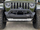 RIVAL Front Aluminum Stubby Bumper 2018-2025 Jeep Wrangler JL including 392 2007-2018 Jeep Wrangler JK 2020-2025 Jeep Gladiator except Mojave
