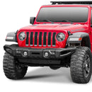 RIVAL Gen2 Front Stamped Steel Full-Width Bumper 2018-2025 Jeep Wrangler JL including 392 2007-2018 Jeep Wrangler JK 2020-2025 Jeep Gladiator including Mojave