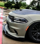 Close-up on the front end of a Dodge Charger with Concept Sidemarkers installed.