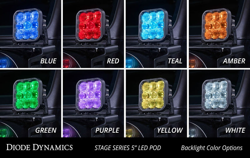 Diode Dynamics Stage Series 5" White Pro LED Pod (One)