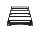 Black metal prinsu pro roof rack for a toyota tacoma on a white background