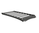Black metal pinsu pro roof rack on a white background