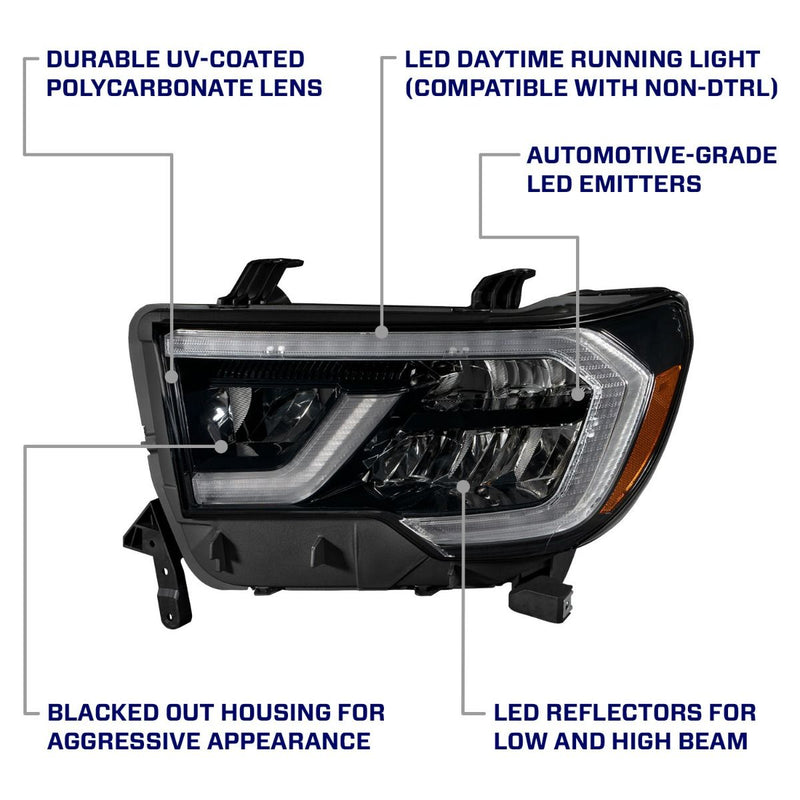 Form Lighting 2007-2013 Toyota Tundra LED Reflector Headlights (pair)