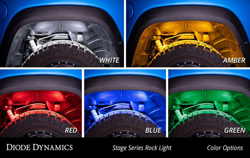 Diode Dynamics Stage Series Single-Color LED Rock Light (8-Pack)