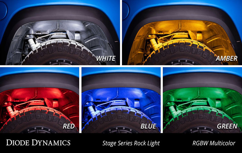 Diode Dynamics Stage Series RGBW LED Rock Light (8-Pack)