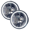 2010-2012 Ford Mustang GT Pre-Assembled Halo Fog Lights with white LED halo rings.