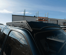 Toyota Tacoma Prinsu Roof rack system on a car with a clear blue sky in the background