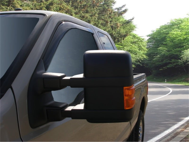 Stampede 1999-2016 Ford F-250 Super Duty Crew Cab Pickup Snap-Inz Sidewind Deflector 2pc - Smoke
