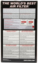 K&N  87-04 Yamaha YFM350X Warrior / 94-05 YFM350FX Wolverine / 98-01 YFM600 Grizzly Air Filter