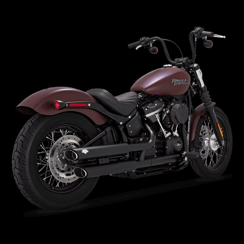 Vance & Hines 18-22 Harley Davidson Softail Twin Slash S/OS PCX Slip-On Exhaust - Black