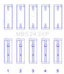 King Engine Bearings Nissan SR20DE/DET (2.0L) Performance Main Bearing Set - Size +0.25mm