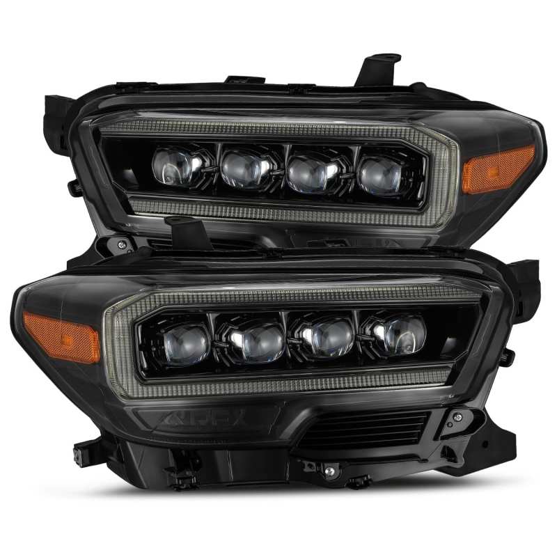 AlphaRex 16-23 Toyota Tacoma NOVA-Series LED Projector Headlights Alpha-Black