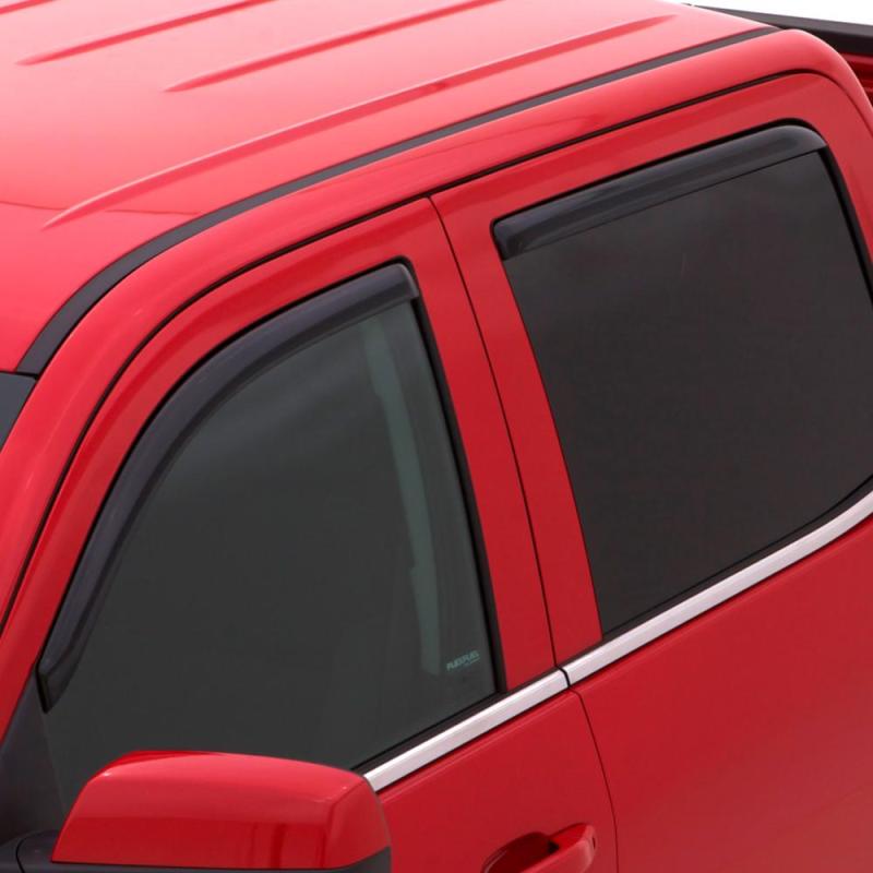 AVS 08-14 Dodge Avenger Ventvisor In-Channel Front & Rear Window Deflectors 4pc - Smoke