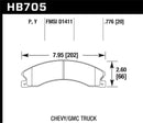 Hawk Chevy/GMC Express/Silverado/Savana/Sierra 15/25/35/4500 Super Duty Rear Street Brake Pads