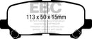 EBC 07-13 Acura MDX 3.7 Ultimax2 Rear Brake Pads
