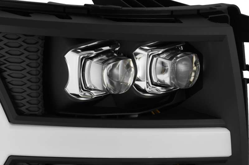 AlphaRex 07-13 Chevrolet Silverado NOVA-Series LED Projector Headlights Black