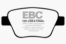 EBC 10-13 Audi A3 2.0 Turbo (Bosch rear caliper) Redstuff Rear Brake Pads