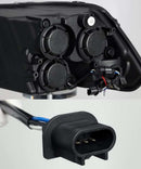 AlphaRex 09-18 Ram Truck LUXX-Series LED Projector Headlights Black