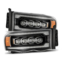 AlphaRex 02-05 Dodge Ram NOVA-Series LED Projector Headlights Black