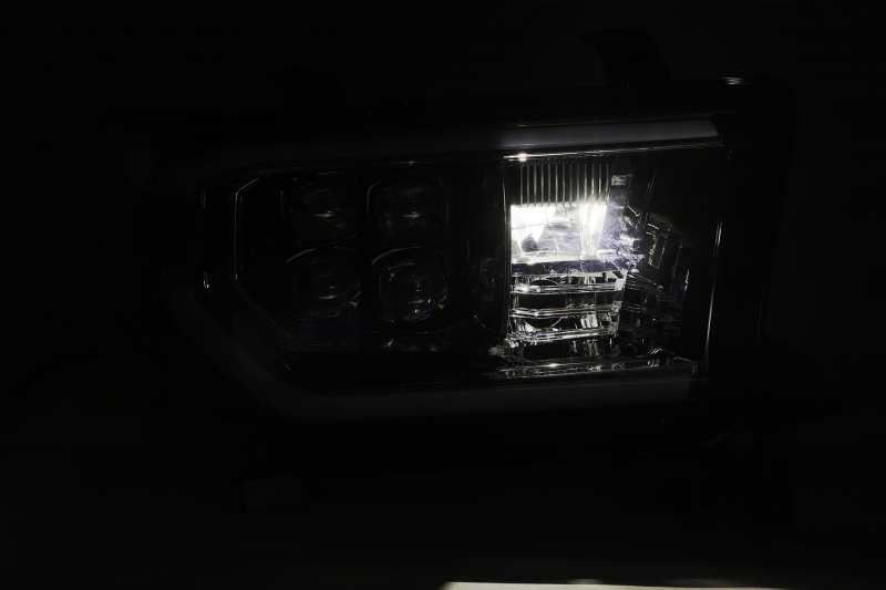 AlphaRex 07-13 Toyota Tundra/08-17 Toyota Sequoia NOVA-Series LED Projector Headlights Jet Black (With Level Adjuster)