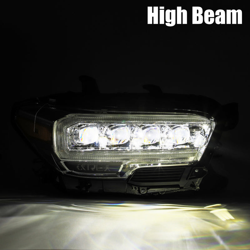 AlphaRex 16-23 Toyota Tacoma NOVA-Series LED Projector Headlights Alpha-Black