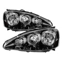 xTune Acura Rsx 2005-2006 OEM Style Headlights -Black HD-JH-ARSX05-AM-BK