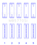 King Engine Bearings Nissan/Infiniti VK45 - VK50 - VK56 Main Bearing Set - Size STD