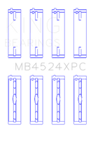 King Engine Bearings Nissan VR38DETT pMaxKote Performance Main Bearing Set - Size STD
