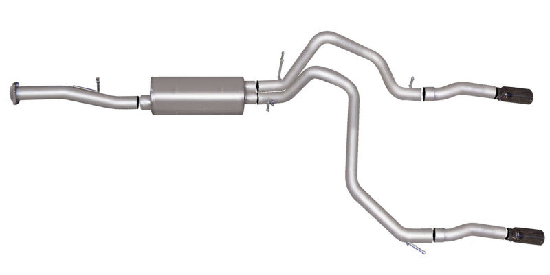 Gibson 07-12 Chevrolet Avalanche LS 5.3L 2.25in Cat-Back Dual Split Exhaust - Aluminized