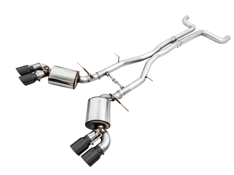 AWE Tuning 16-19 Chevy Camaro SS Non-Res Cat-Back Exhaust -Touring Edition (Quad Diamond Black Tips)