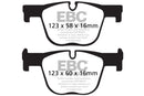 EBC 12+ BMW 335 3.0 Turbo (F30) Yellowstuff Rear Brake Pads