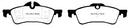 EBC 04-06 Mini Hardtop 1.6 Redstuff Rear Brake Pads