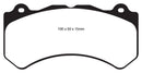 EBC 16+ Cadillac ATS-V 3.6 Twin Turbo Yellowstuff Front Brake Pads
