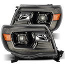 AlphaRex 05-11 Toyota Tacoma PRO-Series Halogen Projector Headlights Alpha-Black