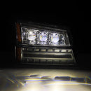 AlphaRex 03-06 Chevrolet Silverado/02-06 Avalanche  NOVA-Series LED Projector Headlights Chrome